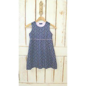 Blue and pink Ralph Lauren floral girls vintage prairie dress